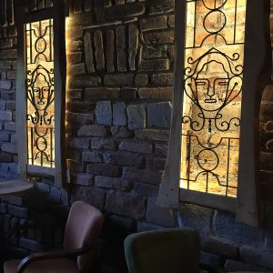 Caffe Rustique masks interior